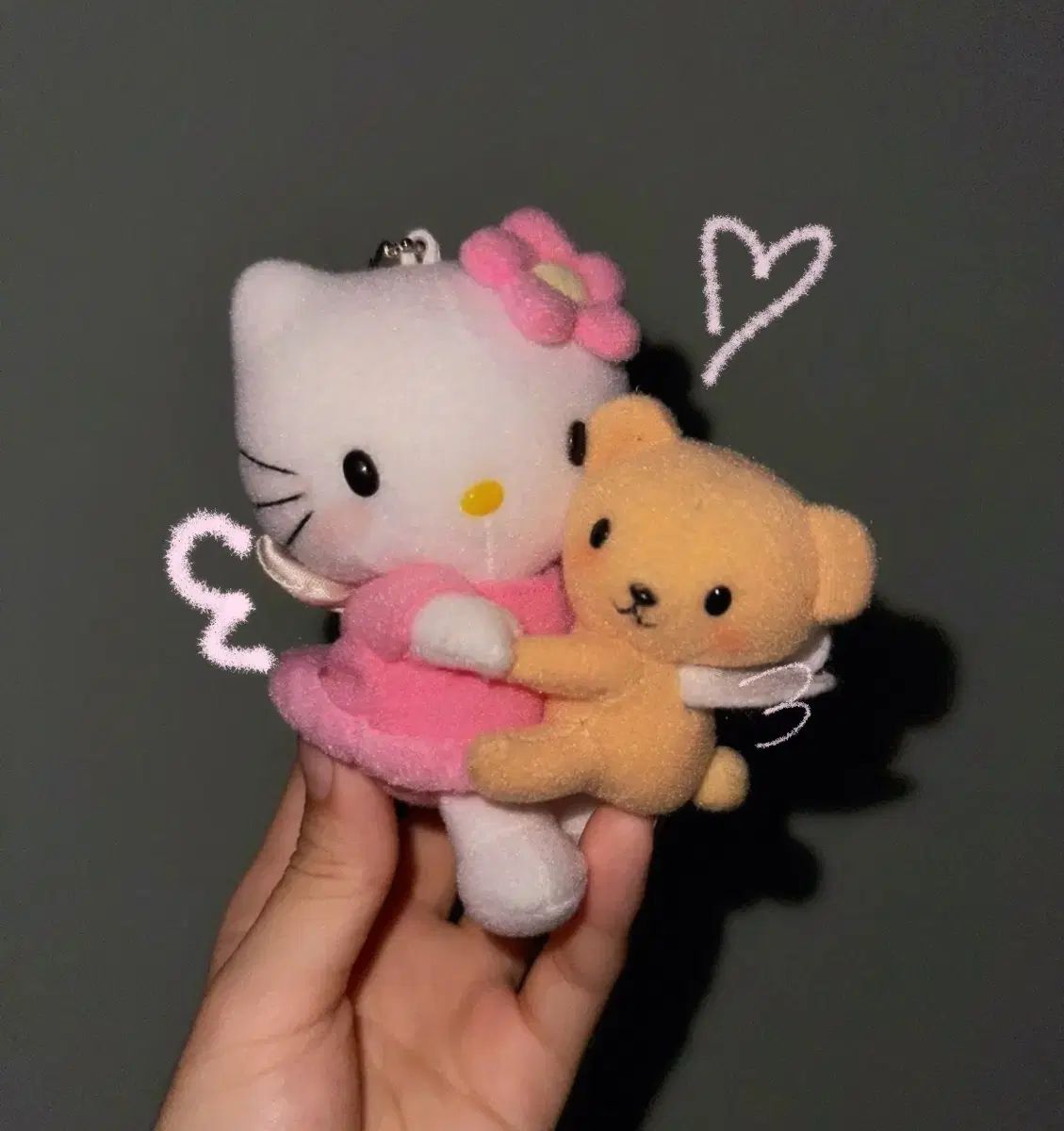 1999年製 極レア エンジェル TinyTAN チャーム Hello Kitty マスコット