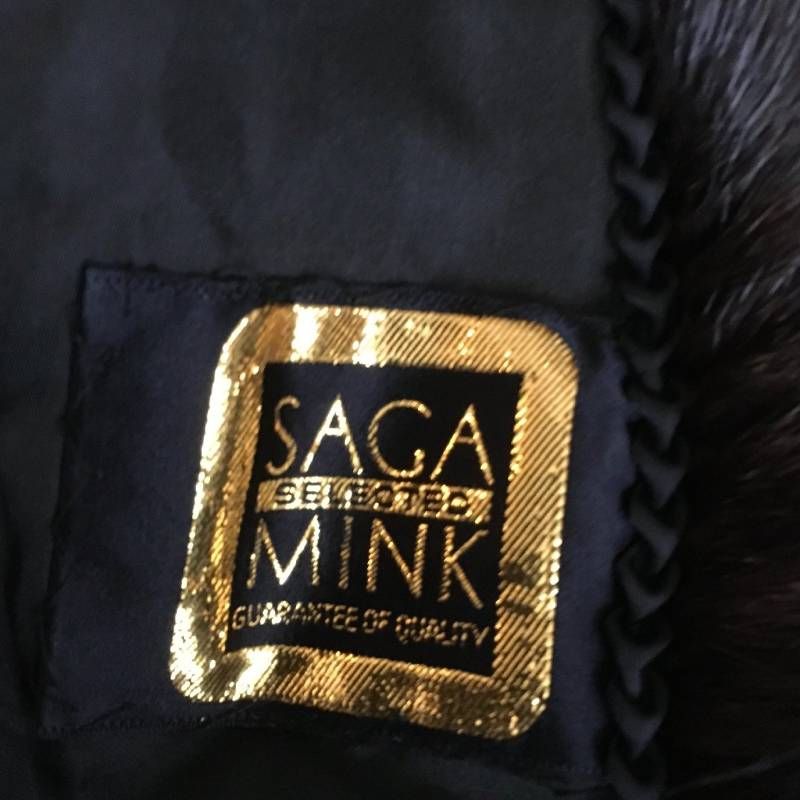 SAGA MINK サガミンク 毛皮 金タグ 柔らか ミンクファー コートF