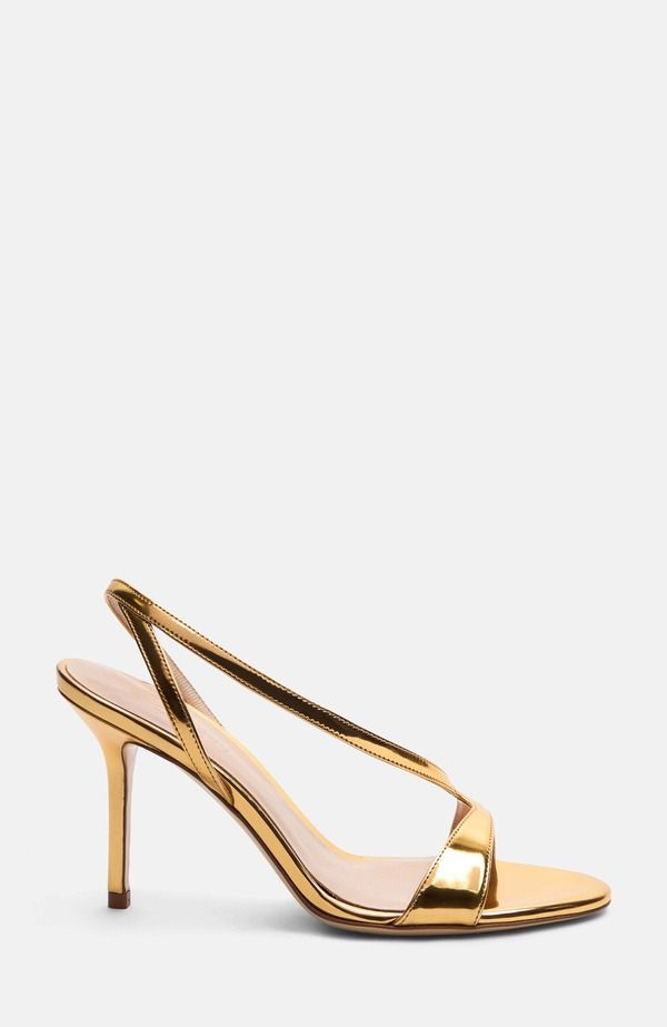 スカロッソ レディース シューズ ヒール サンダル SCAROSSO Paula Sandals Gold Metal ゴールド