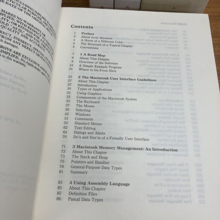 □01)【1点限り!】Apple Inside Macintosh Volumes1～6 全6冊セット