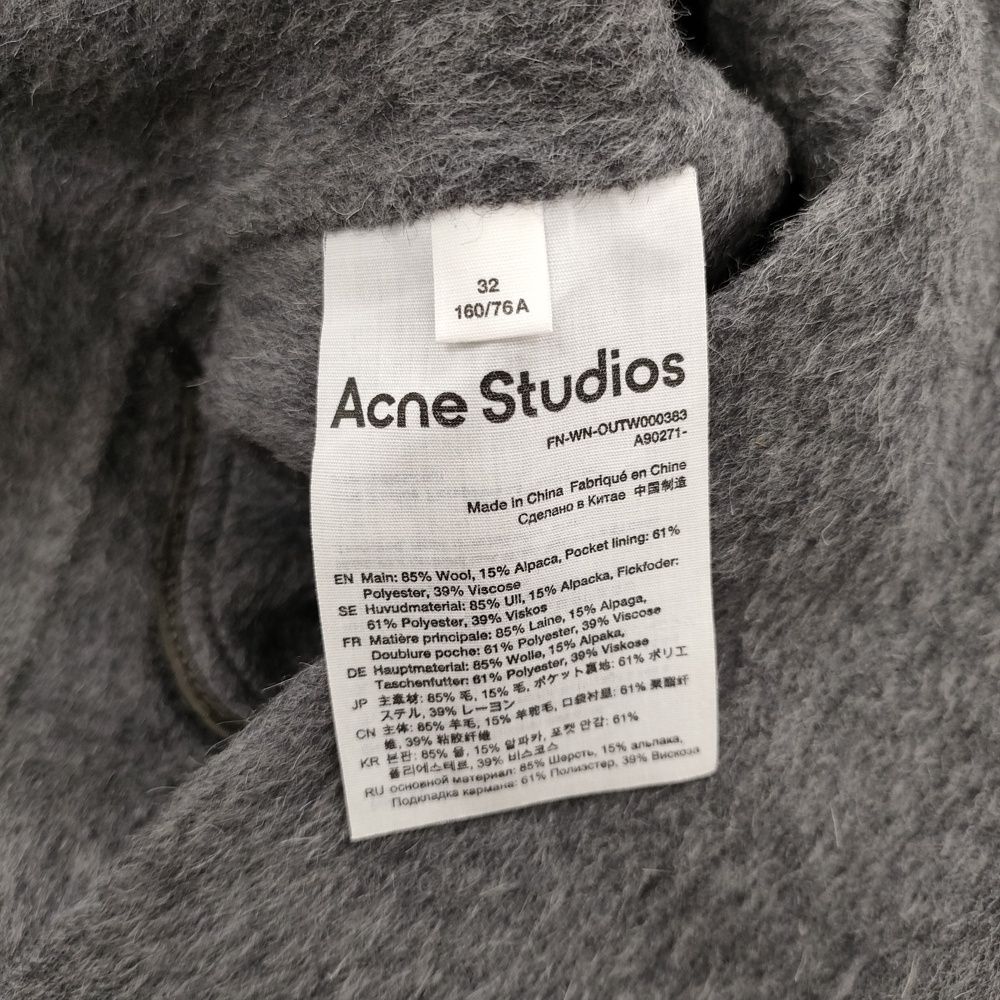 ACNE STUDIOS ウールアルパカチェスターコート サイズ32 チェスター