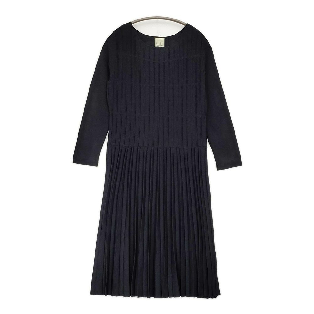 sybilla シビラ ＊ プリーツ ニット ワンピース ドレス【M】 Sybilla デザインニットドレス ストレッチ プリーツ サイズM 定価64900