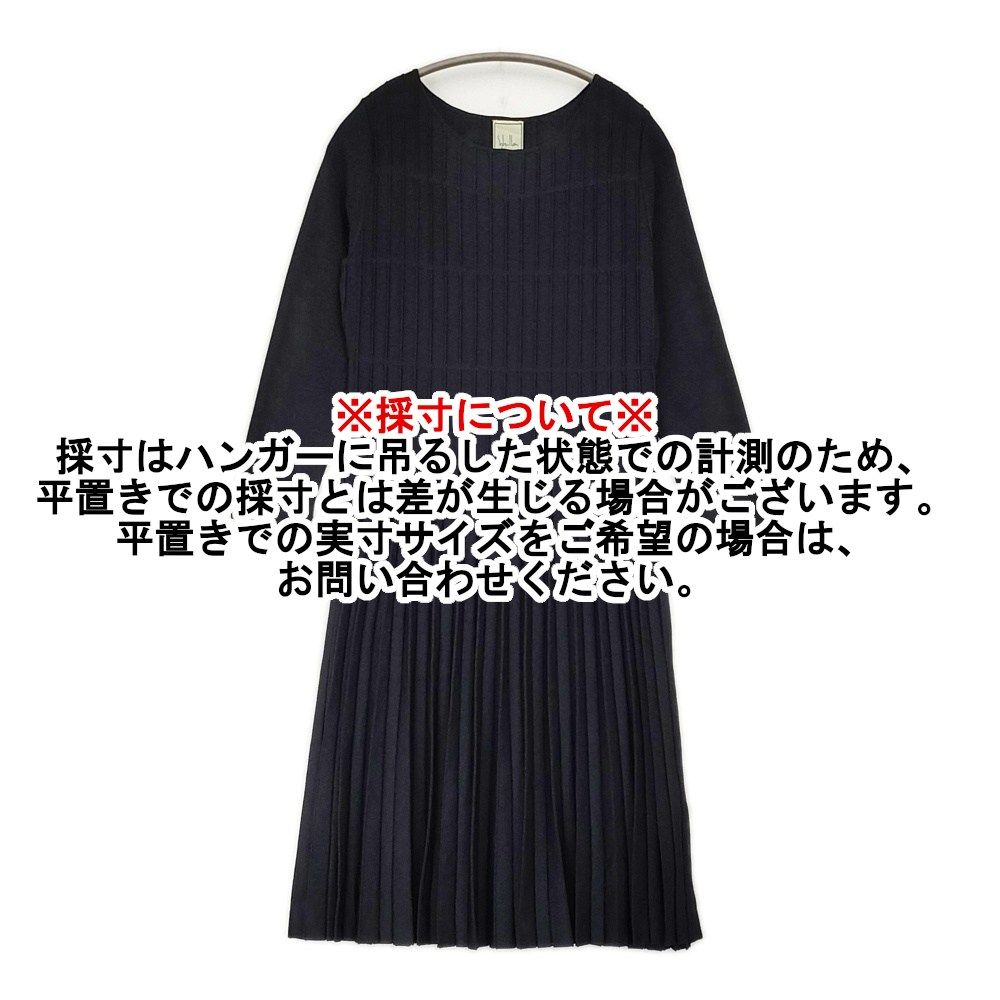 Sybilla デザインニットドレス ストレッチ プリーツ サイズM 定価64900