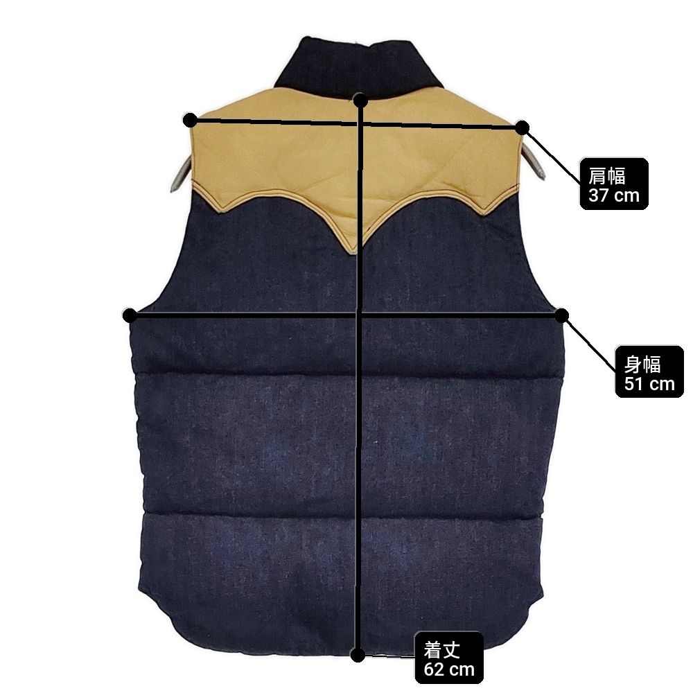 Rocky Mountain Women's Down Vest DENIM-INDIGO デニムインディゴ