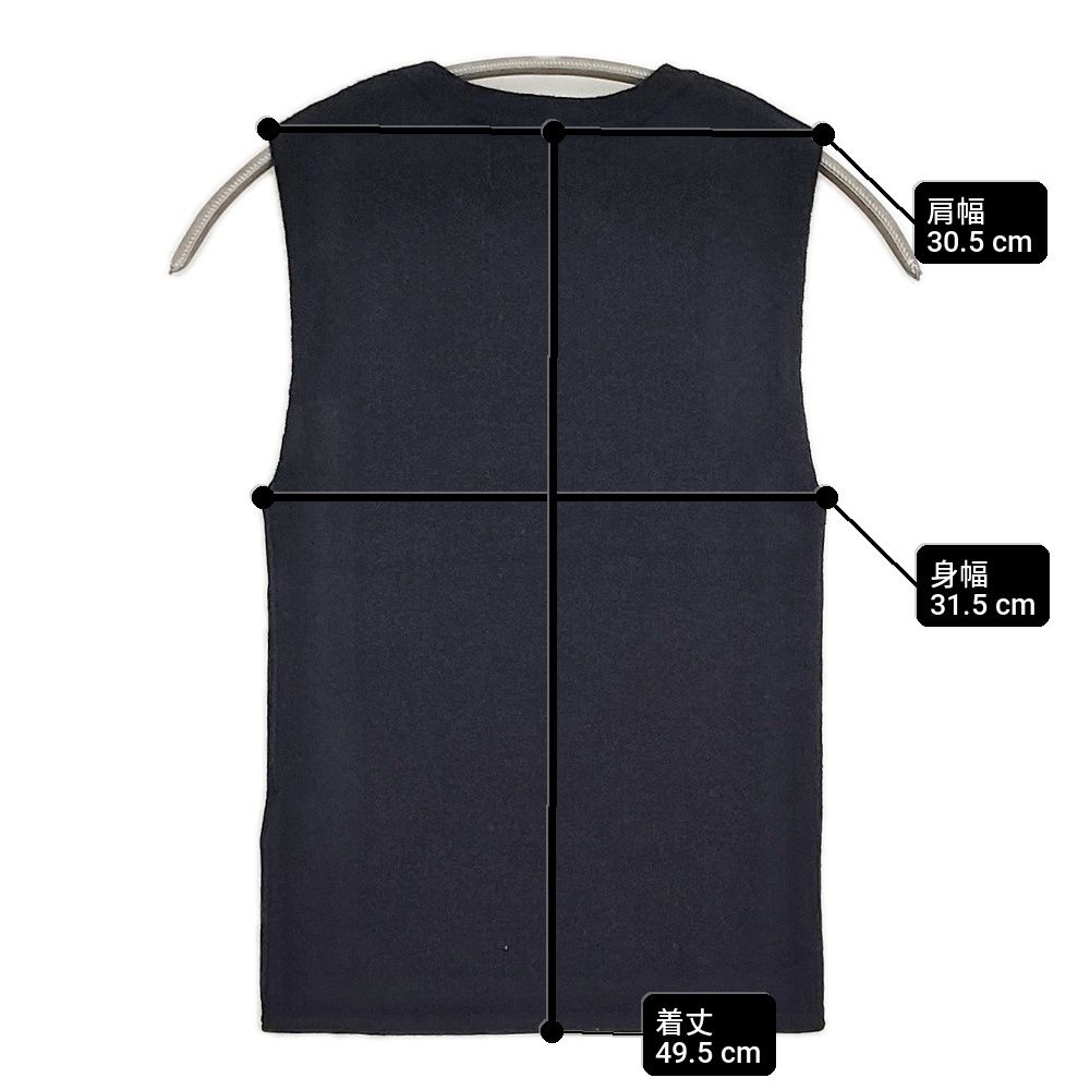 エクストリームカシミア　カシミアベスト　ネイビー extreme cashmere 新品 コットンカシミヤ ニットベスト ノースリーブ