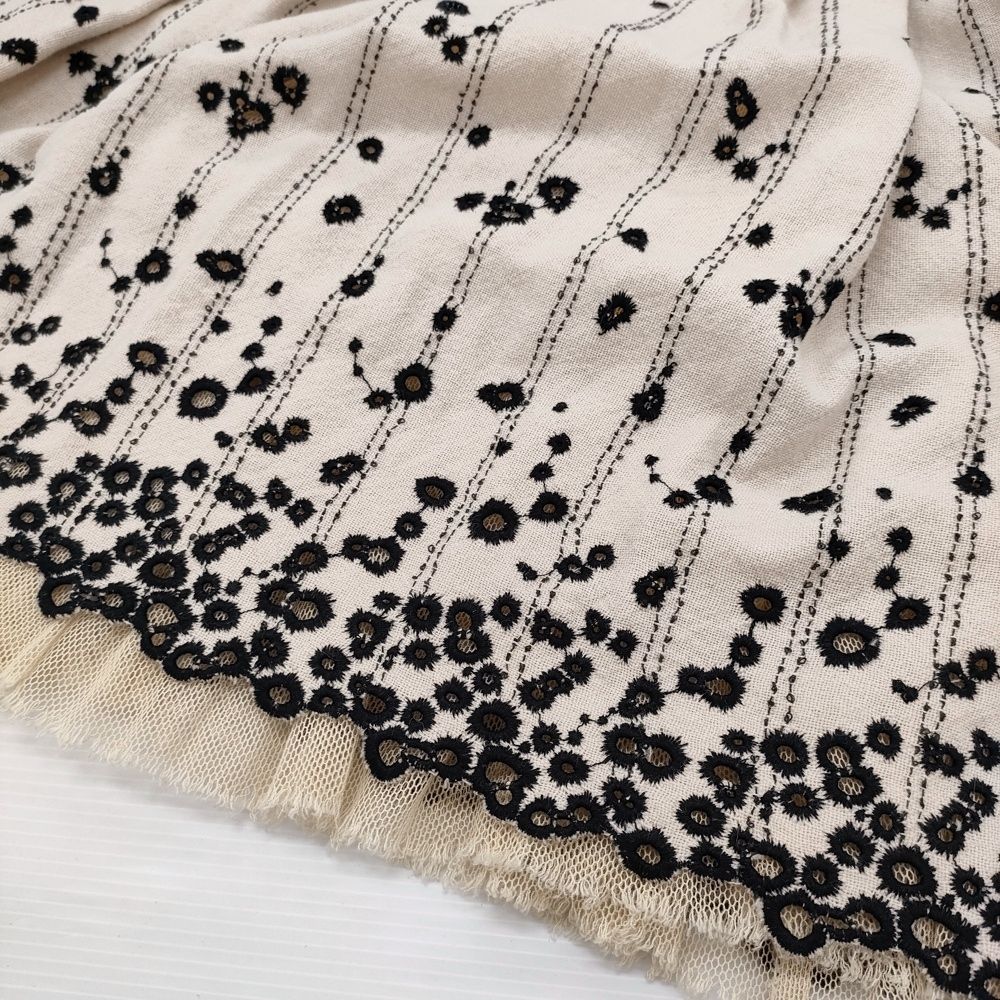 mina perhonen sunny spot 刺繍 ka5393 サイズ1 ウールアンゴラシルク