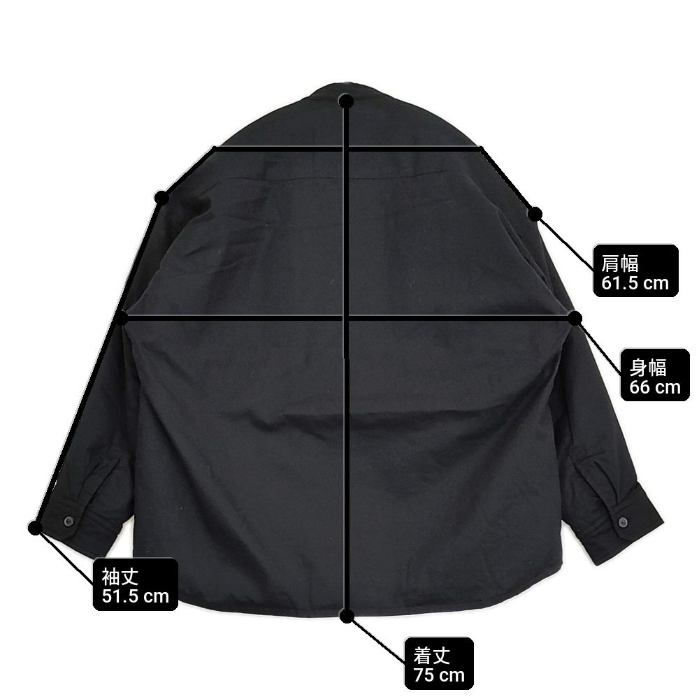 ゴーシュ スタンドカラー ビッグダウンシャツ 定価73700円 サイズ2