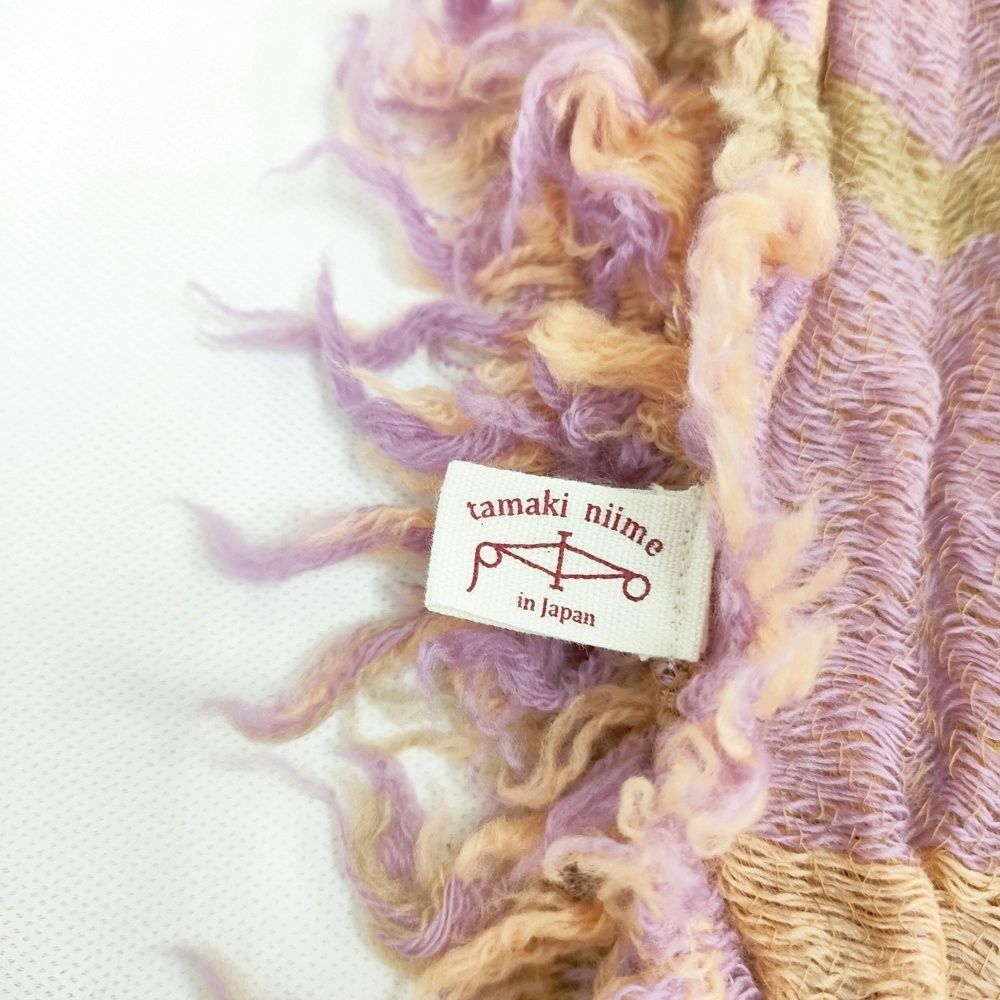 tamaki niime ウールコットン roots shawl スクエア ショール ストール