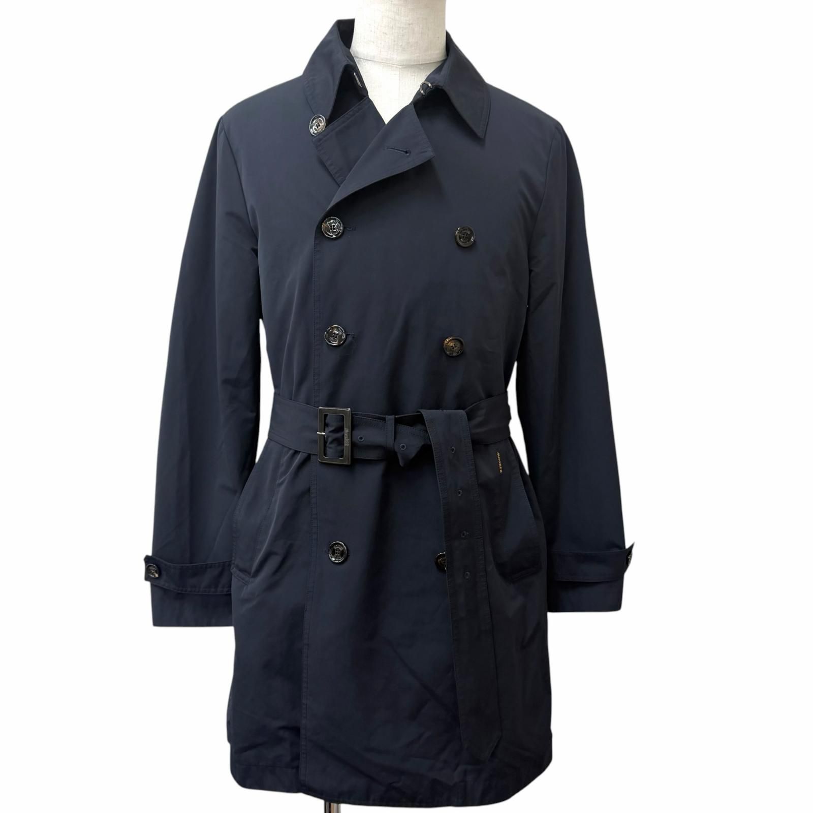 極美品□MOORER ムーレー MELFI-WM ロゴボタン ダブルブレスト
