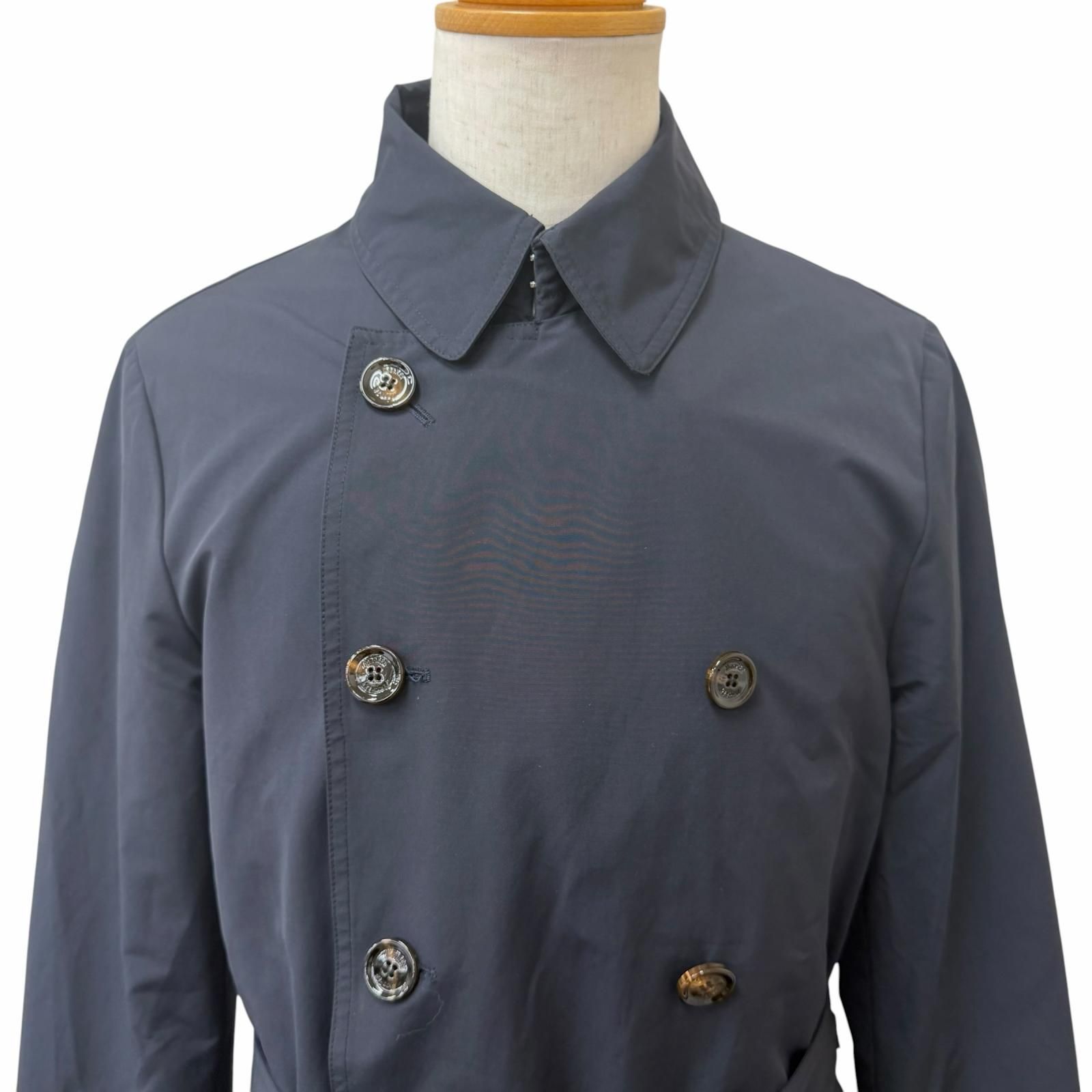 極美品□MOORER ムーレー MELFI-WM ロゴボタン ダブルブレスト