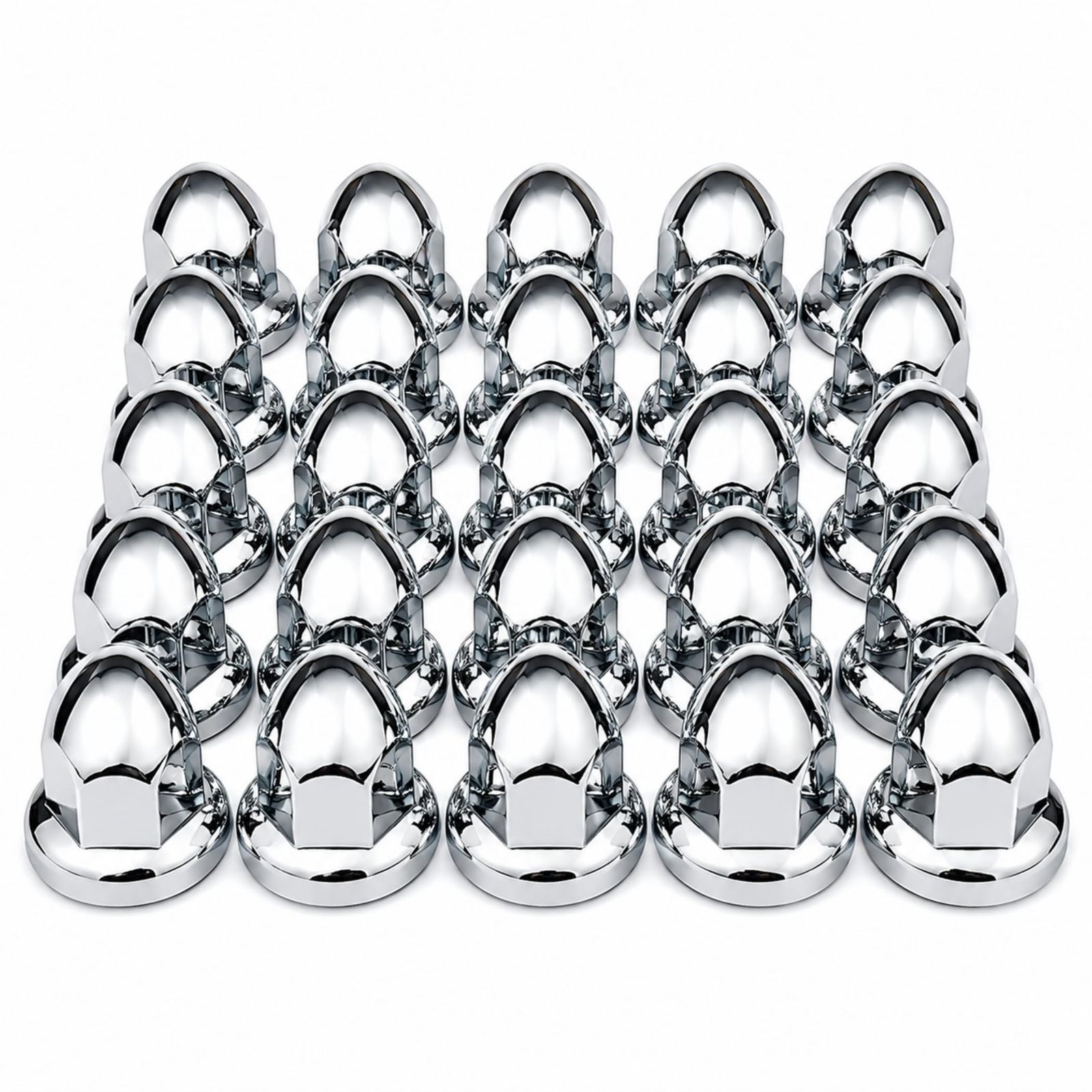 Lezalic ナットキャップ 適合ナット 33mm 64個セット ISO 大型トラック用 ホイールナットキャップ ナットカバー メッキ デコトラ (ABS 高丸型) [ABS 高丸型] 9,086円