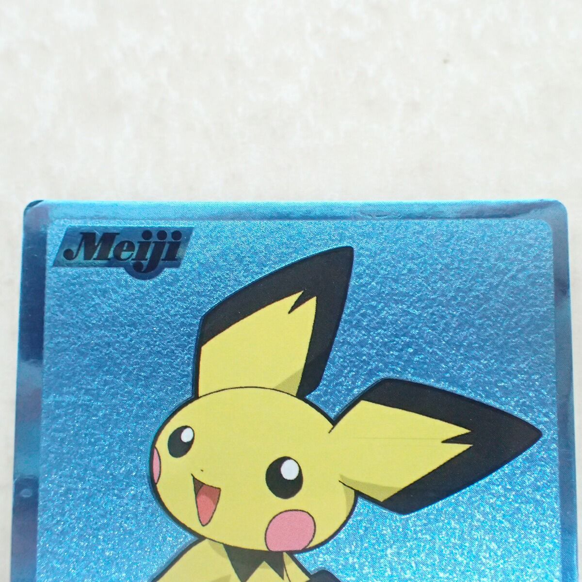 Meiji ポケモンゲットカード ブルーメタリック ピチュー HP30