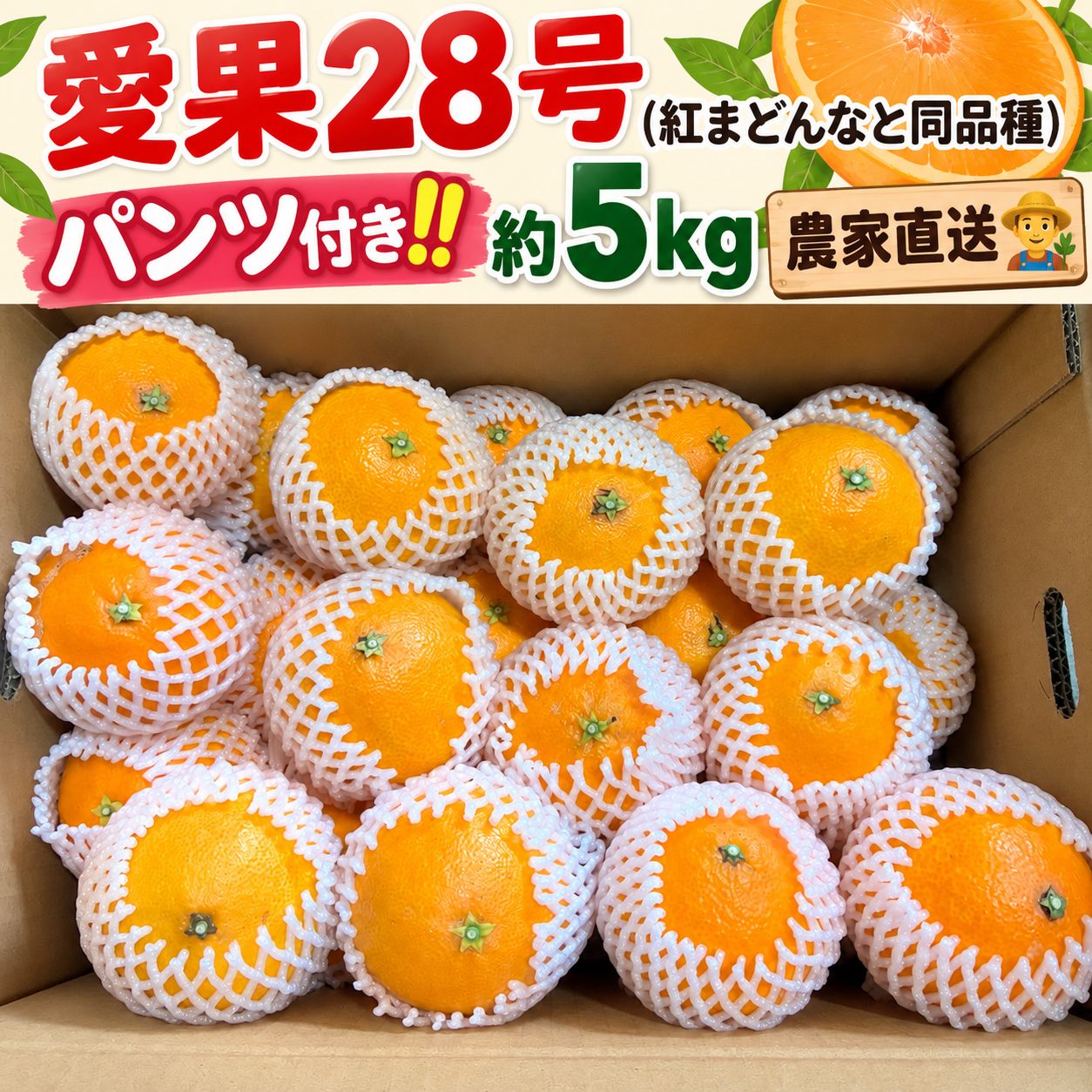 メルカリ市中のみこの価格にしますイェーガー　限定カラ〜 数量限定】愛媛ハウス栽培 愛果28号（紅まどんな同品種）約5kg／農家