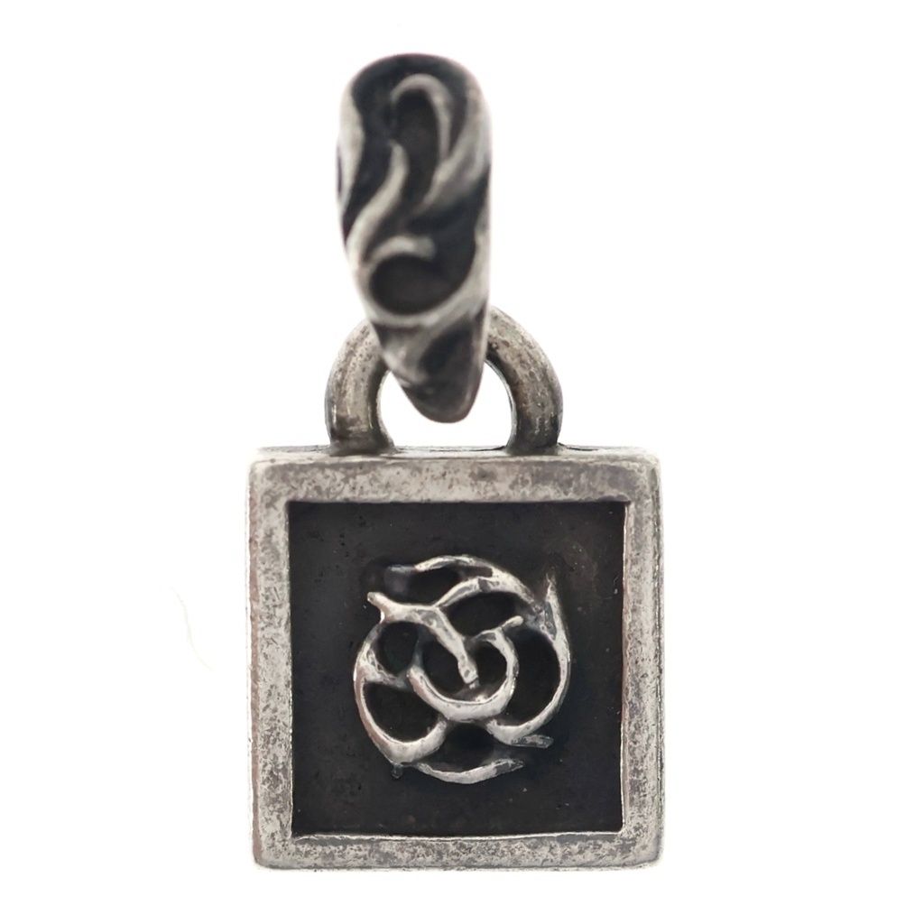 CHROME HEARTS (クロムハーツ) FRAMED FLRL フレームド フローラル ネックレス ペンダントトップ シルバー