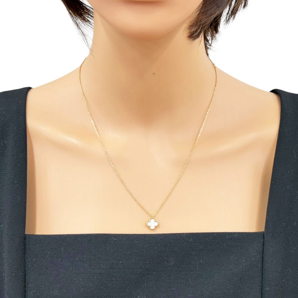 ヴァンクリーフ＆アーペル スウィートアルハンブラ ネックレス 18金