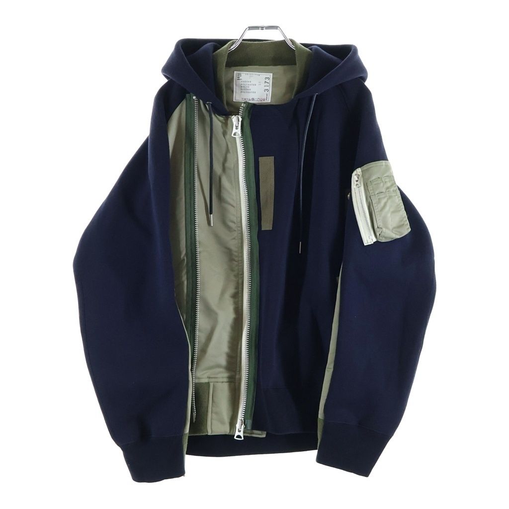 Sacai (サカイ) Sponge Sweat Hoodie スポンジ スウェット ジャケット