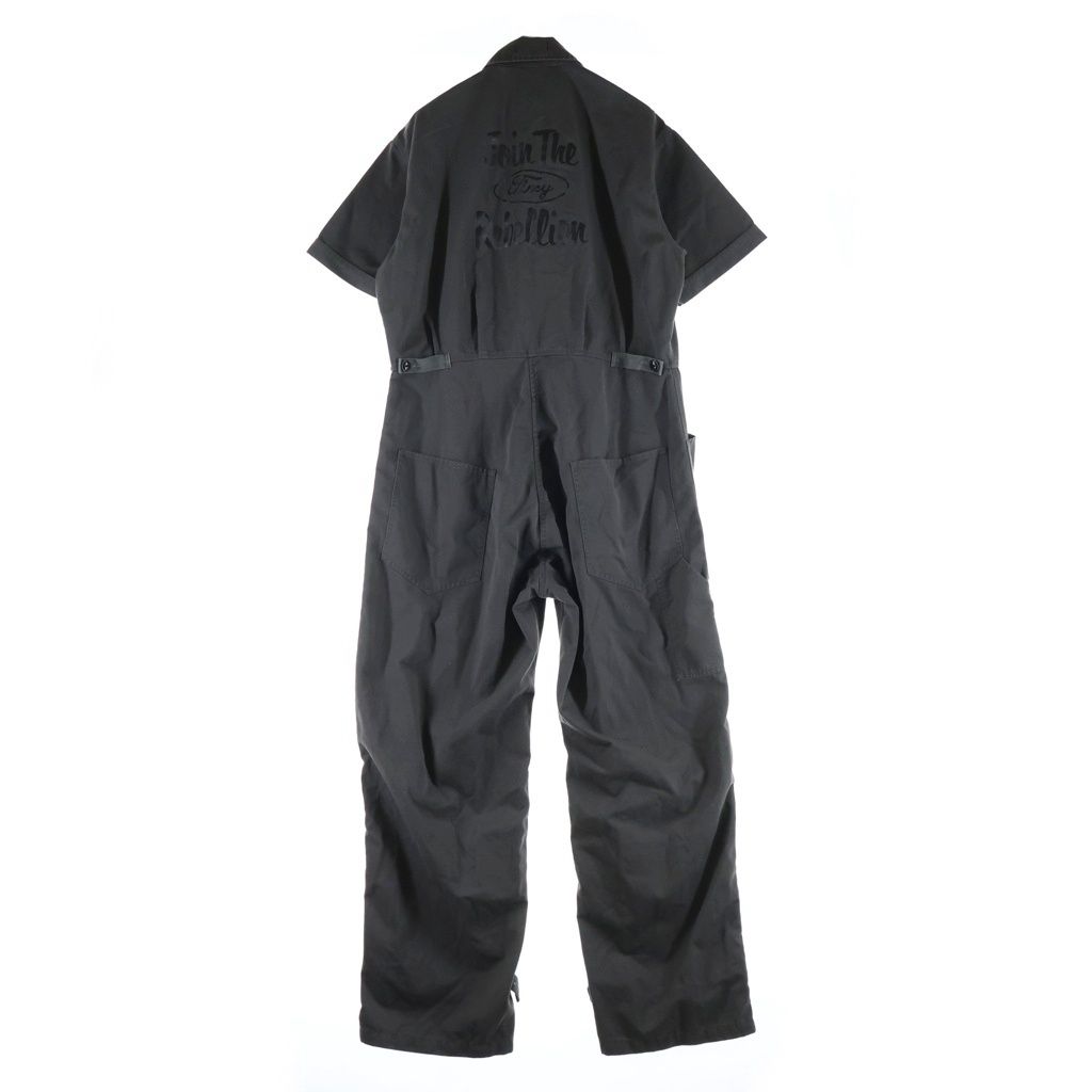 NEIGHBORHOOD つなぎ ブラック NEIGHBORHOOD (ネイバーフッド) 06SS バックプリントロゴ 半袖