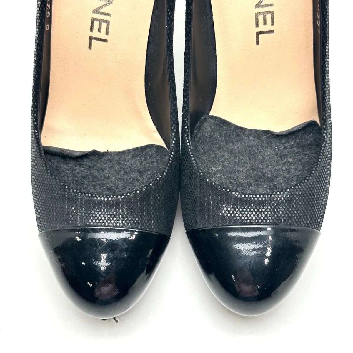 楠本質店/元住吉】CHANEL/シャネル ハイヒール ブラック 表記36C 約