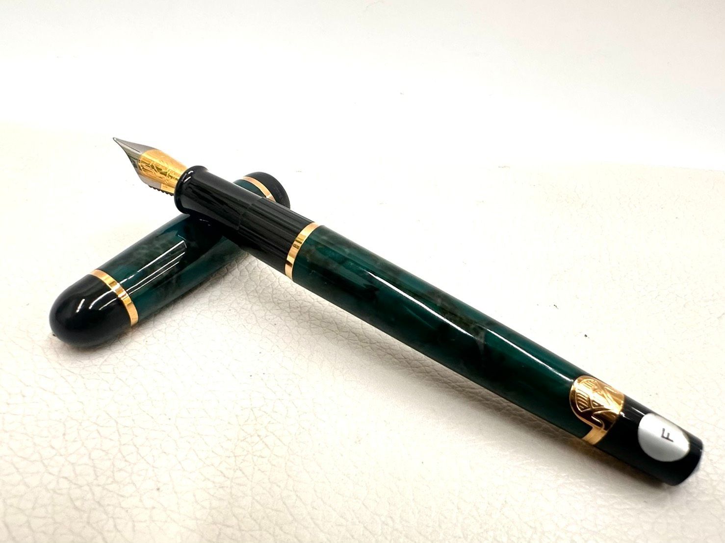 亘】WATERMAN ウォーターマン フィリアス 万年筆 グリーンマーブル