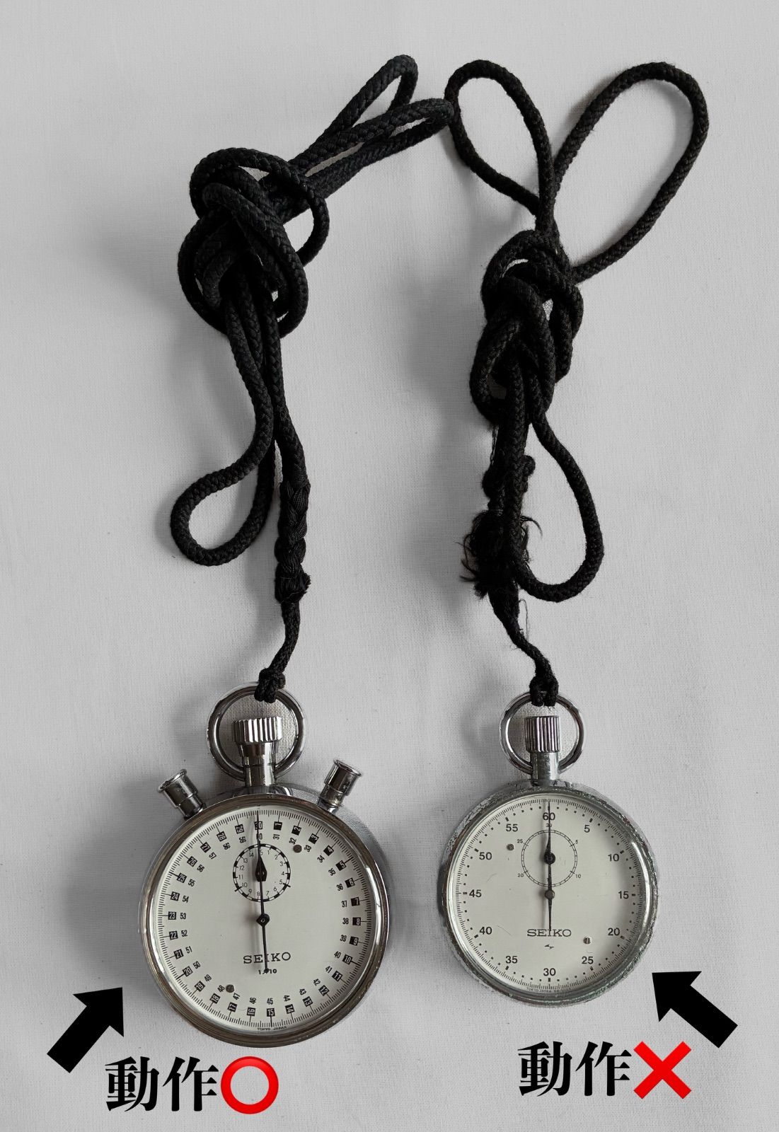 ⚠️ジャンク品】2点セット SEIKO ストップウォッチ 8922-5000 88-5051