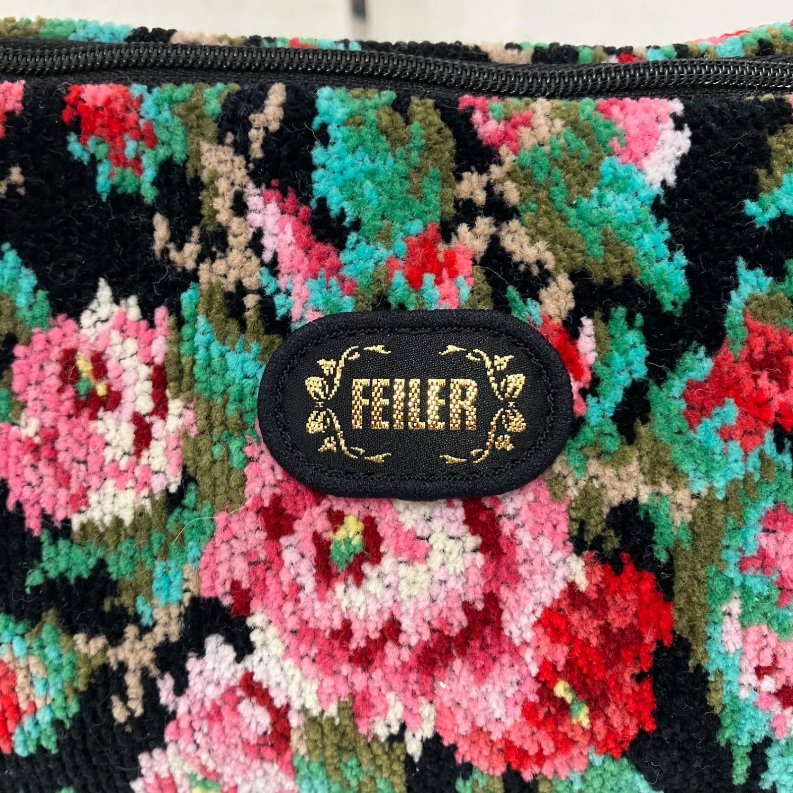 9290 【美品】 FEILER フェイラー トートバッグ ミニバッグ リアローズ