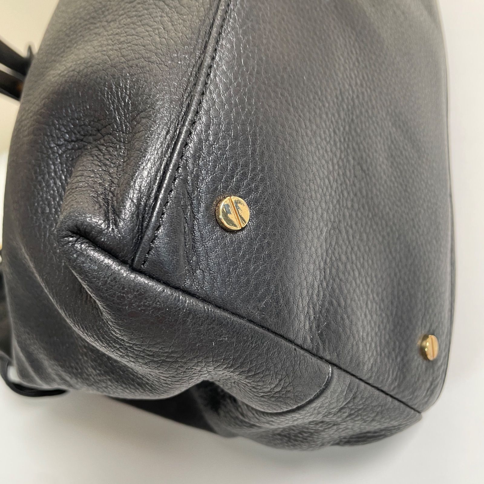 Tory Burch トリーバーチ トートバッグ ブラック ゴールド金具 - メルカリ