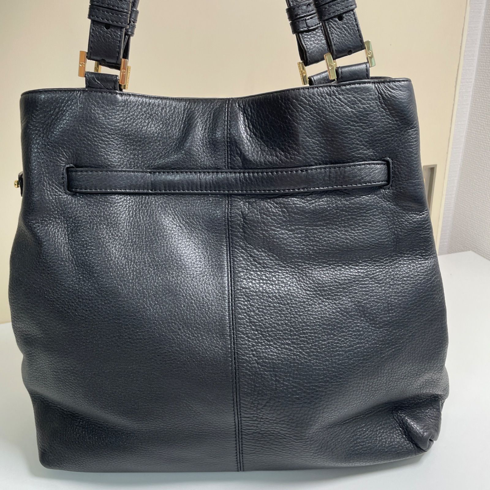 Tory Burch トリーバーチ トートバッグ ブラック ゴールド金具 - メルカリ
