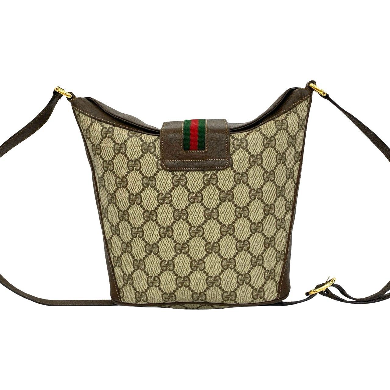 極 美品 GUCCI グッチ オールドグッチ シェリーライン GG ロゴ 柄