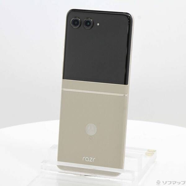 motorola razr 50s 256GB サンドクリーム 中古 - メルカリ