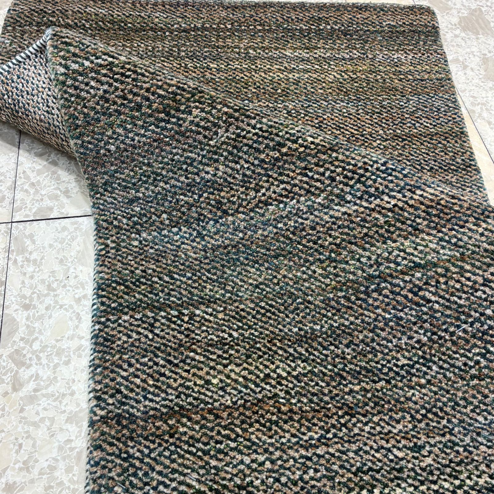 極上の一点物】イクセレントギャッベ 玄関マット 60×97cm 手織り