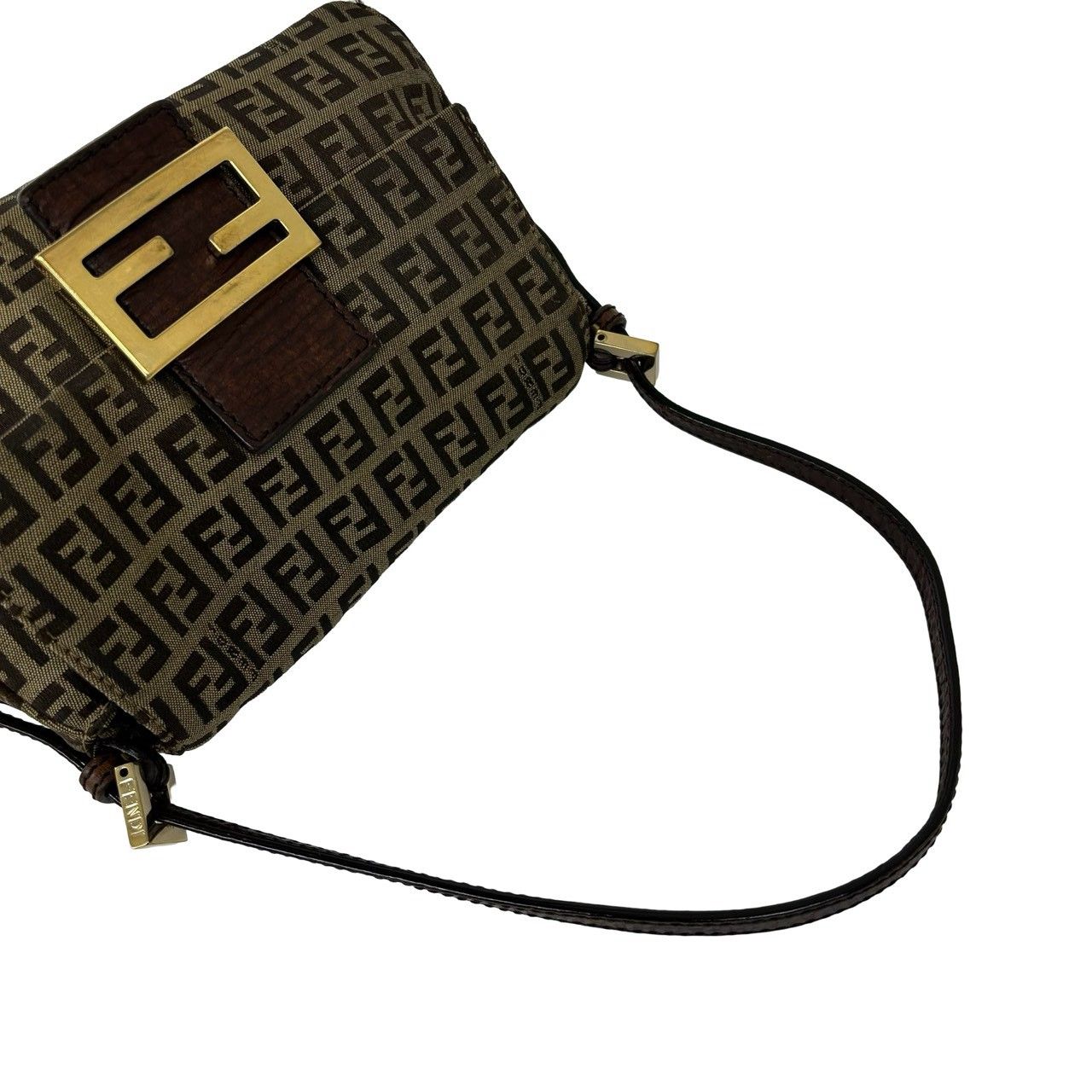 極 美品 FENDI フェンディ ヴィンテージ ズッキーノ FF 柄 キャンバス