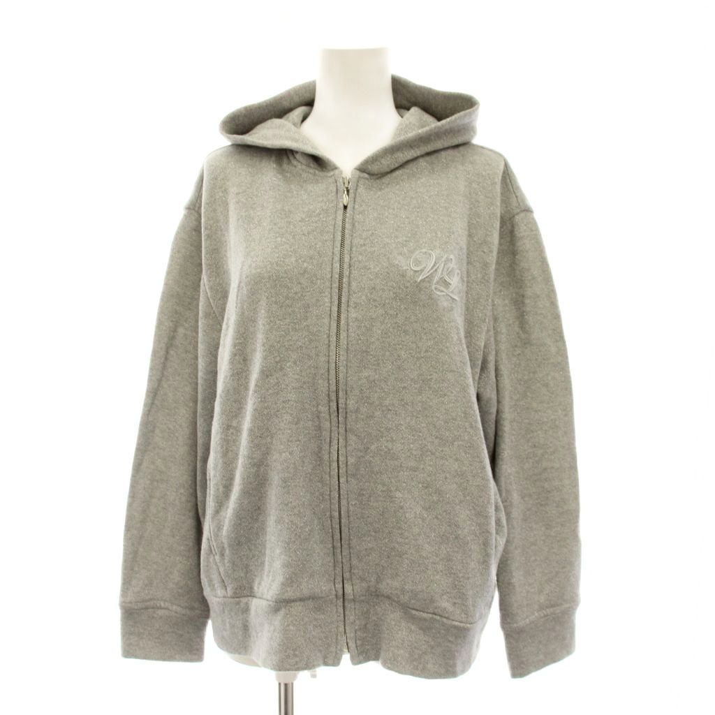 レリアン Leilian WHITE LABEL ジップアップ パーカー ラメ ジャケット