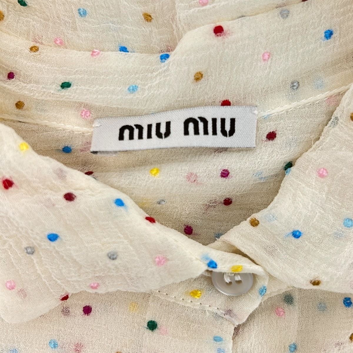 miumiu(ミュウミュウ) 長袖シャツブラウス サイズ36 S レディース美品