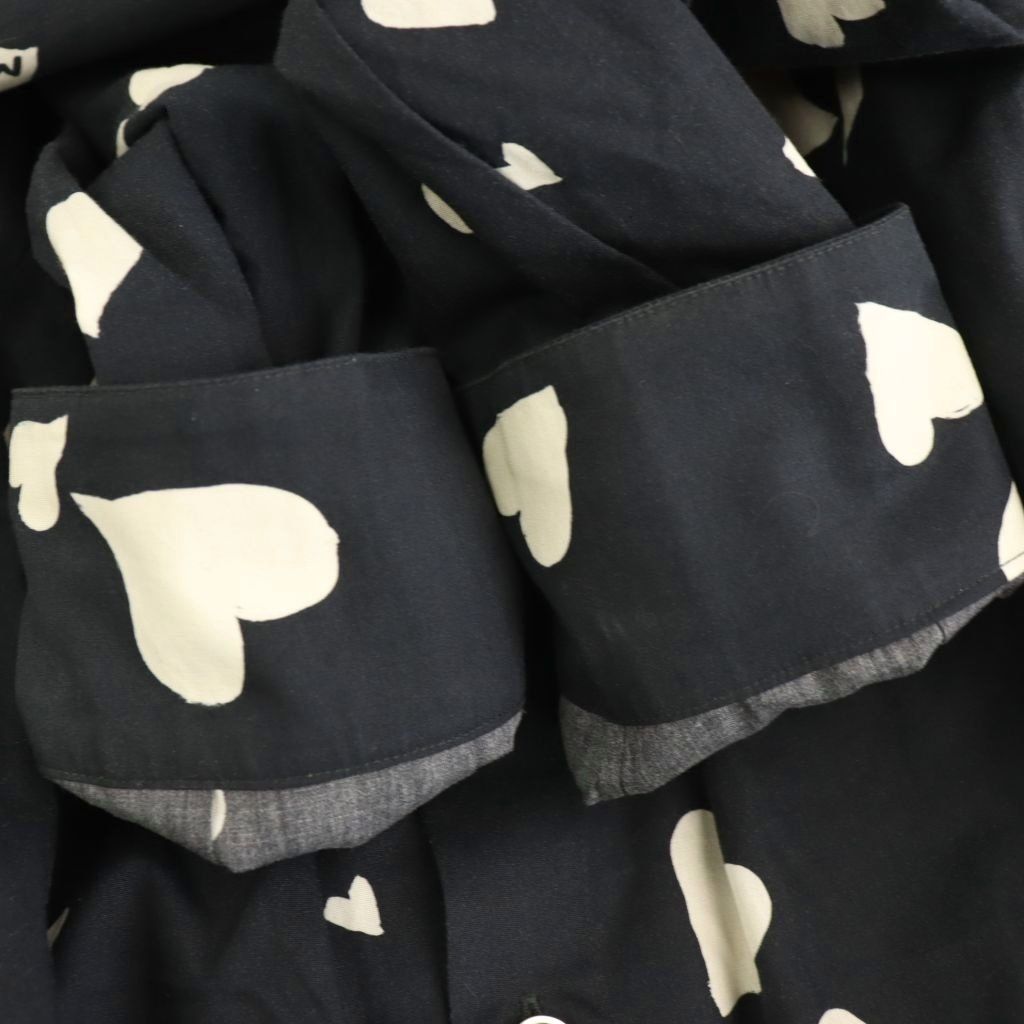 マルニ MARNI BUNCH OF HEARTS ハート柄 シャツワンピース コットン