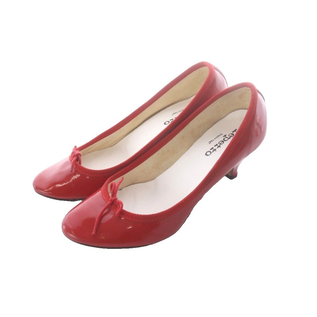 repetto レース　パンプス　37 レペット Repetto パテントレザー バレリーナパンプス パンプス