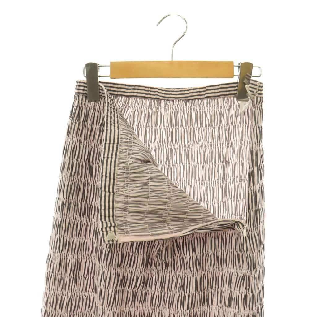 ヌキテパ NE QUITTEZ PAS! Cotton Poplin Shirring Skirt タイト