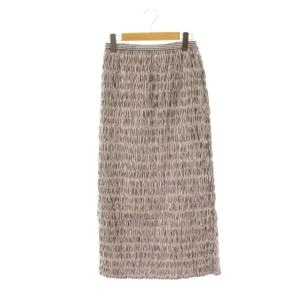 ヌキテパ NE QUITTEZ PAS! Cotton Poplin Shirring Skirt タイト