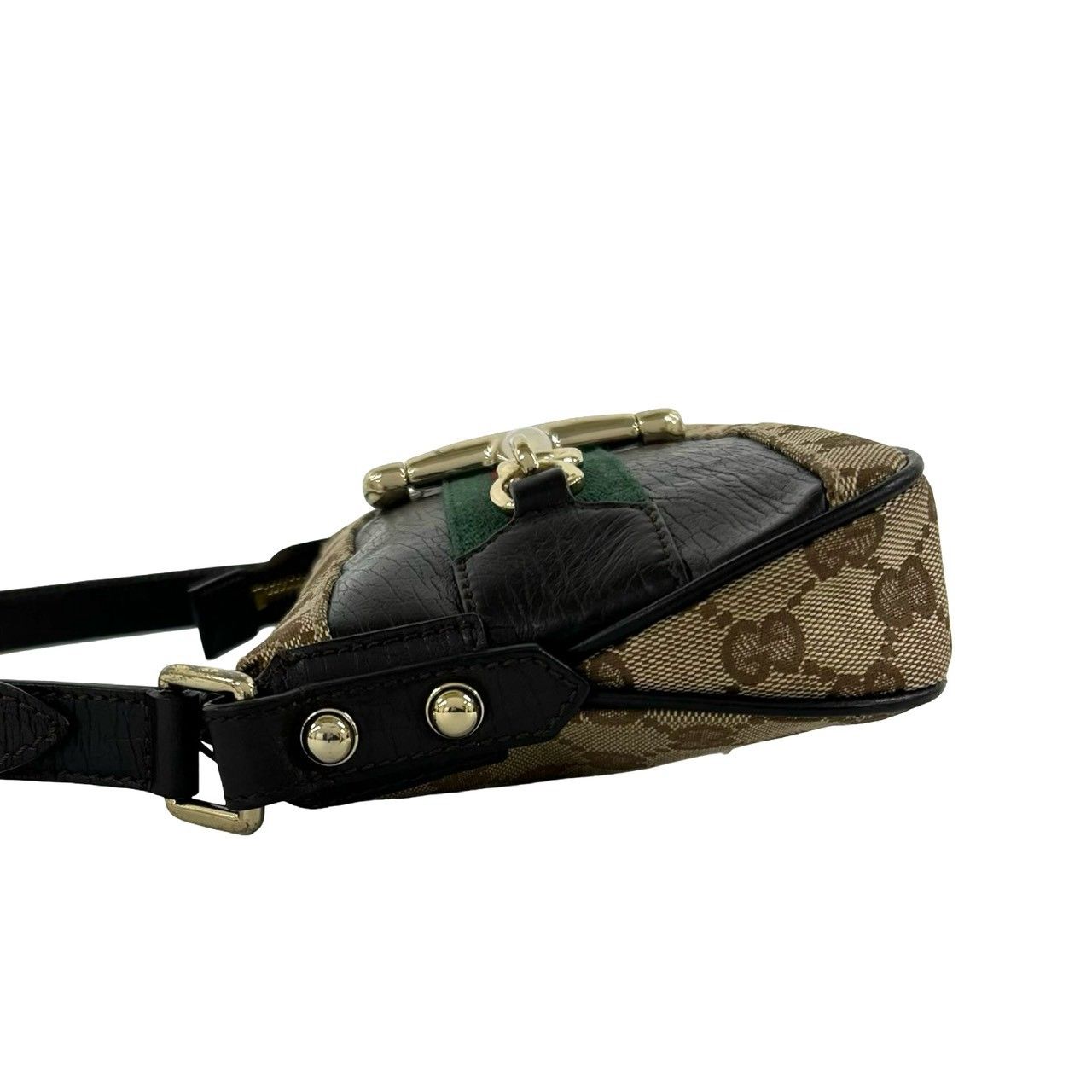 極 美品 GUCCI グッチ シェリーライン ホースビット 金具 レザー 本革
