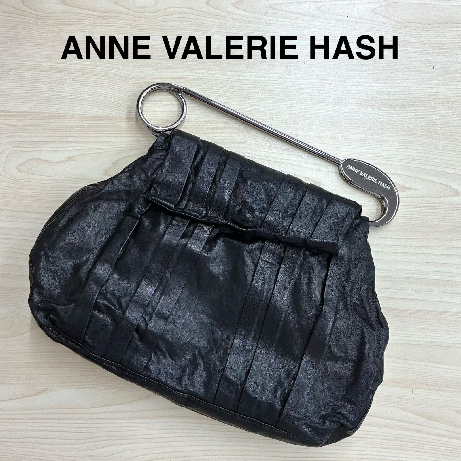 ANNE VALERIE HASH ミニクラッチバッグ 美品 アンヴァレリーアッシュ ANNE VALERIE HASH】⚫︎ レア 希少！ 安全