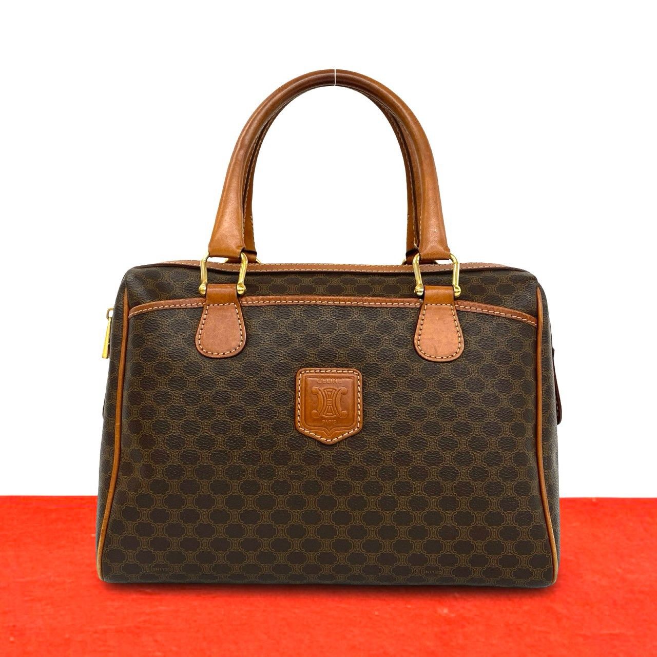 極 美品 CELINE セリーヌ ヴィンテージ マカダム ブラゾン 柄