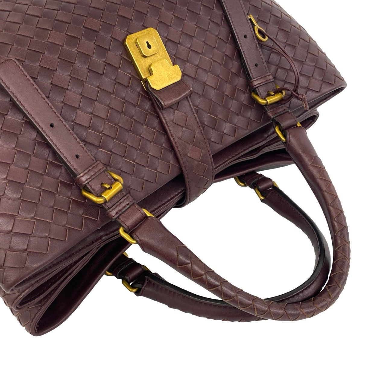 極 美品 鍵付き BOTTEGA VENETA ボッテガヴェネタ イントレチャート