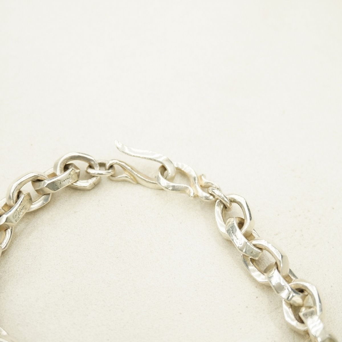 美品 GARNI ガルニ Crockery Chain Bracelet L クロッケリー チェーン