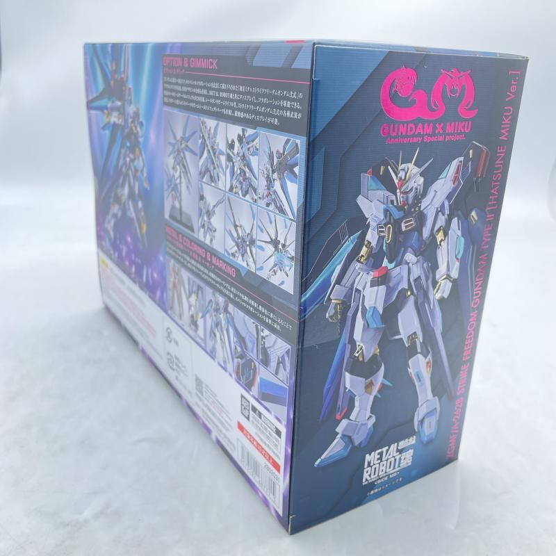 中古】METAL ROBOT魂 ｽﾄﾗｲｸﾌﾘｰﾀﾞﾑｶﾞﾝﾀﾞﾑ弐式 [初音ﾐｸVer.]未開封 機動