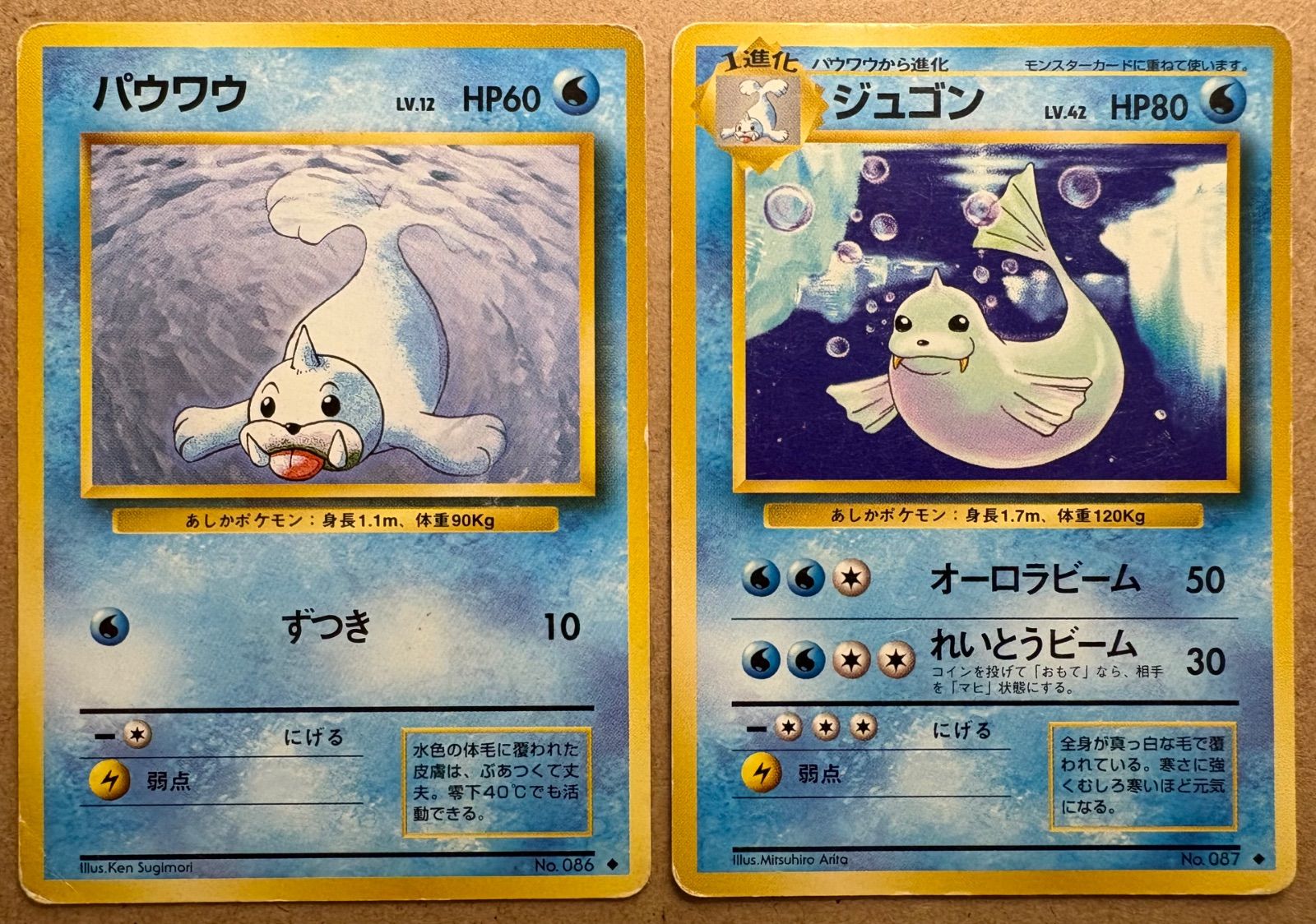 パウワウ＆ジュゴン(ダメージ特価品) ポケモンカード旧裏 - メルカリ