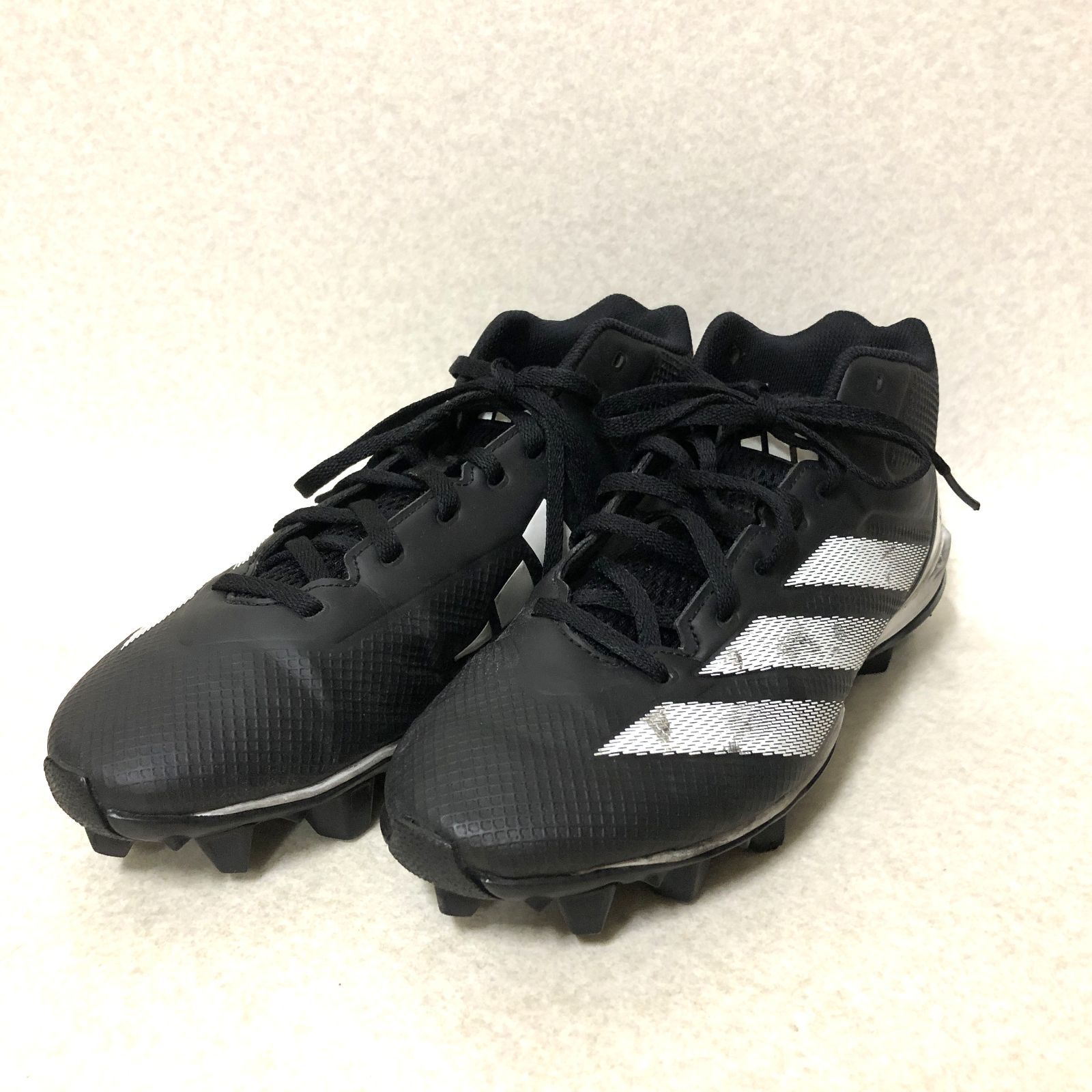 D1624 ADIZERO アメフトスパイク 26.5cm 黒 268421529 - メルカリ