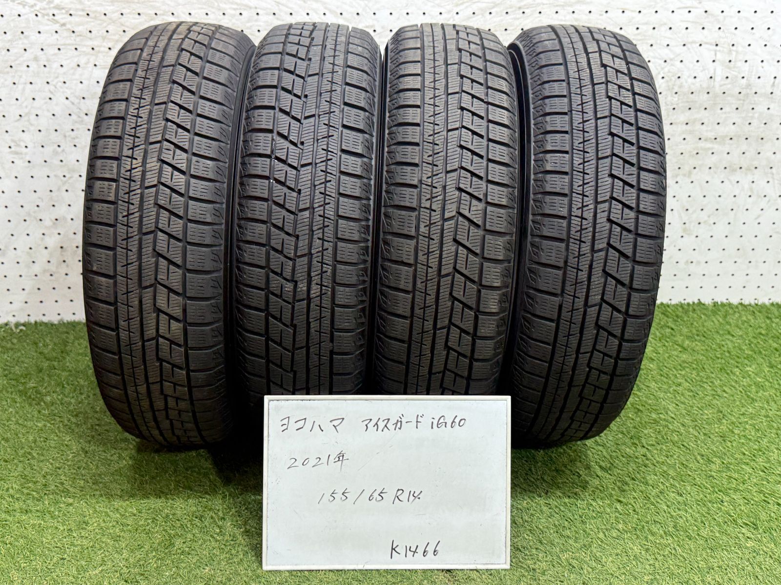 1(K1466)☆2021年製(4本セット)/ヨコハマ アイスガードiG60/155/65R14