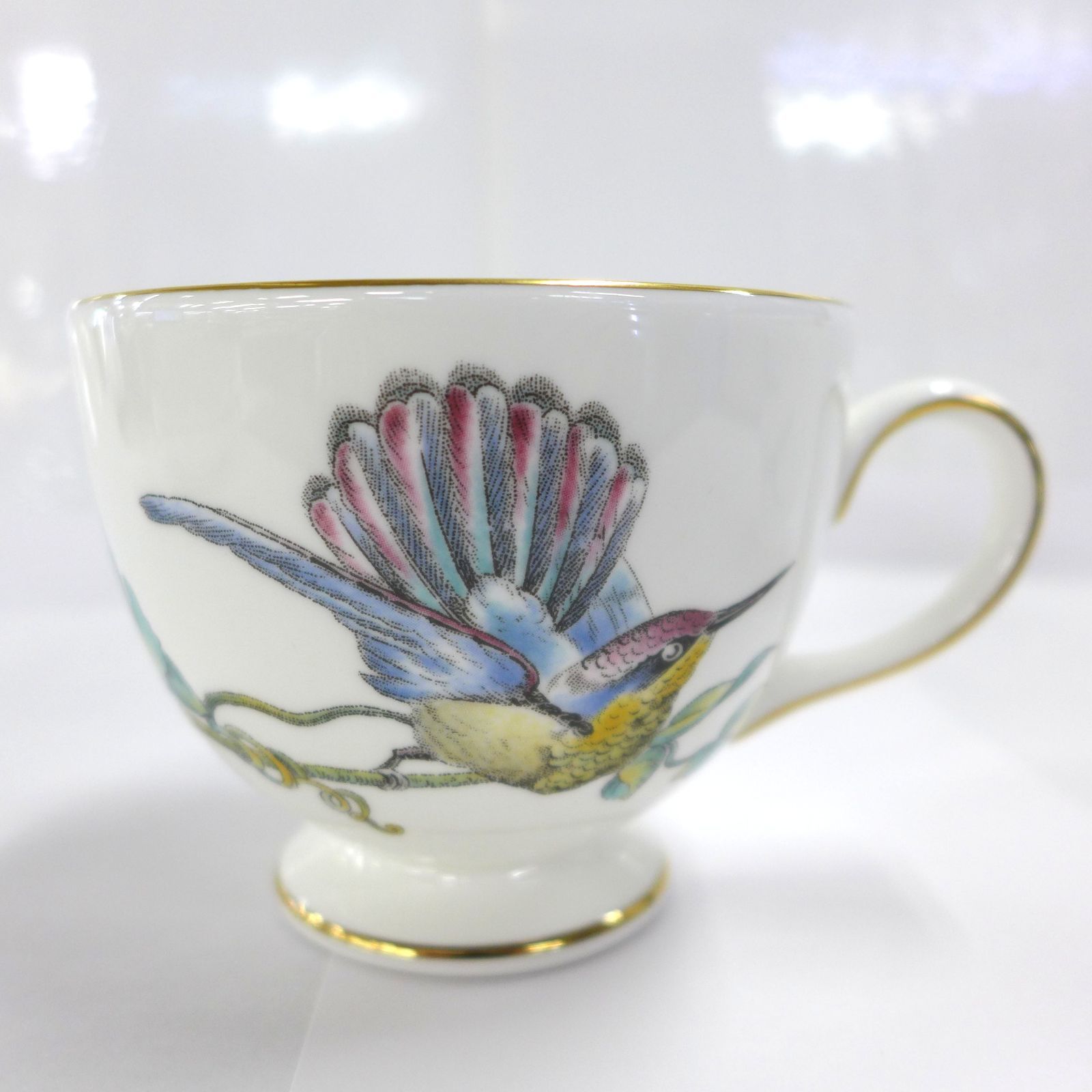 黒壺】WEDGWOOD ウェッジウッド ハミングバード ペア カップ&ソーサー