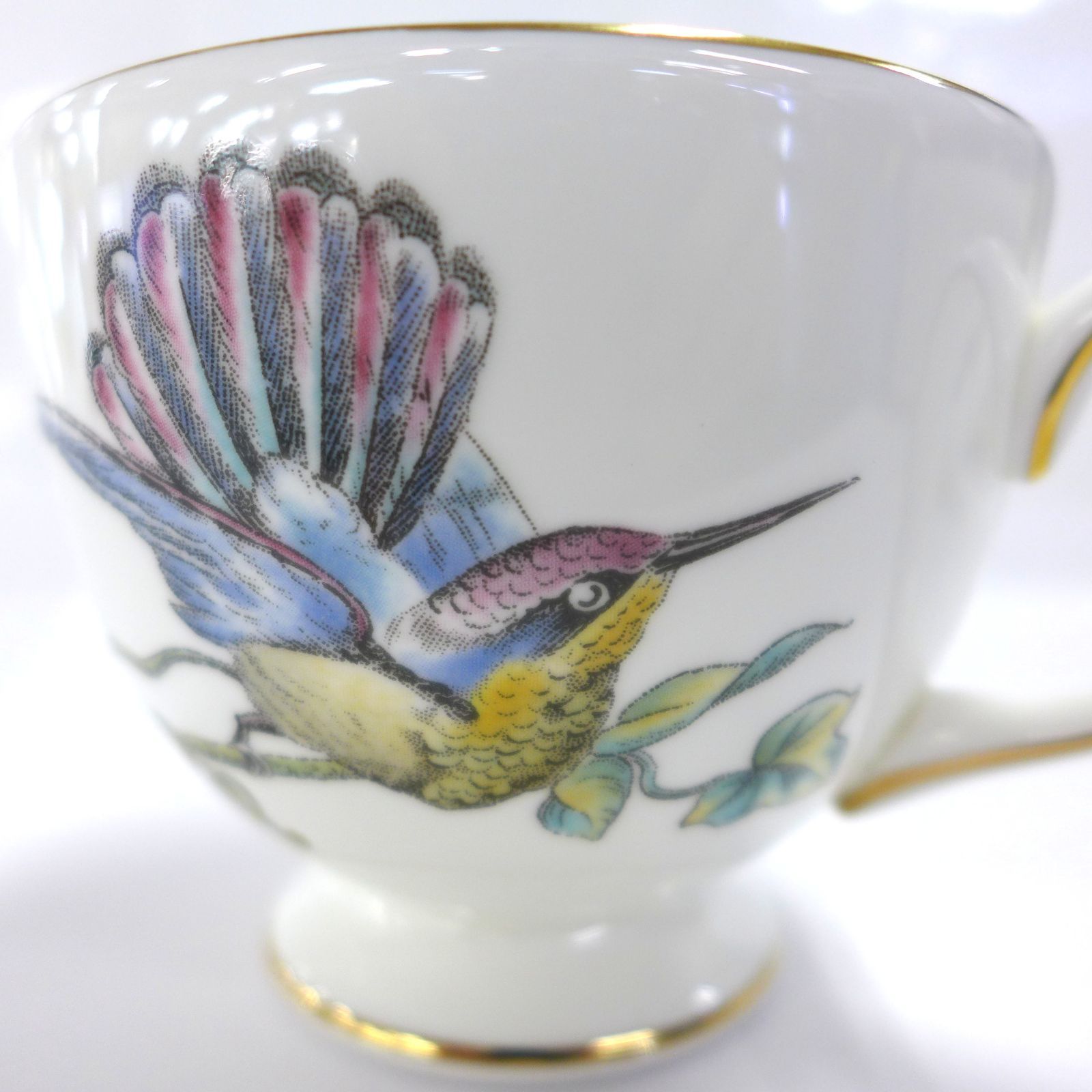 黒壺】WEDGWOOD ウェッジウッド ハミングバード ペア カップ&ソーサー