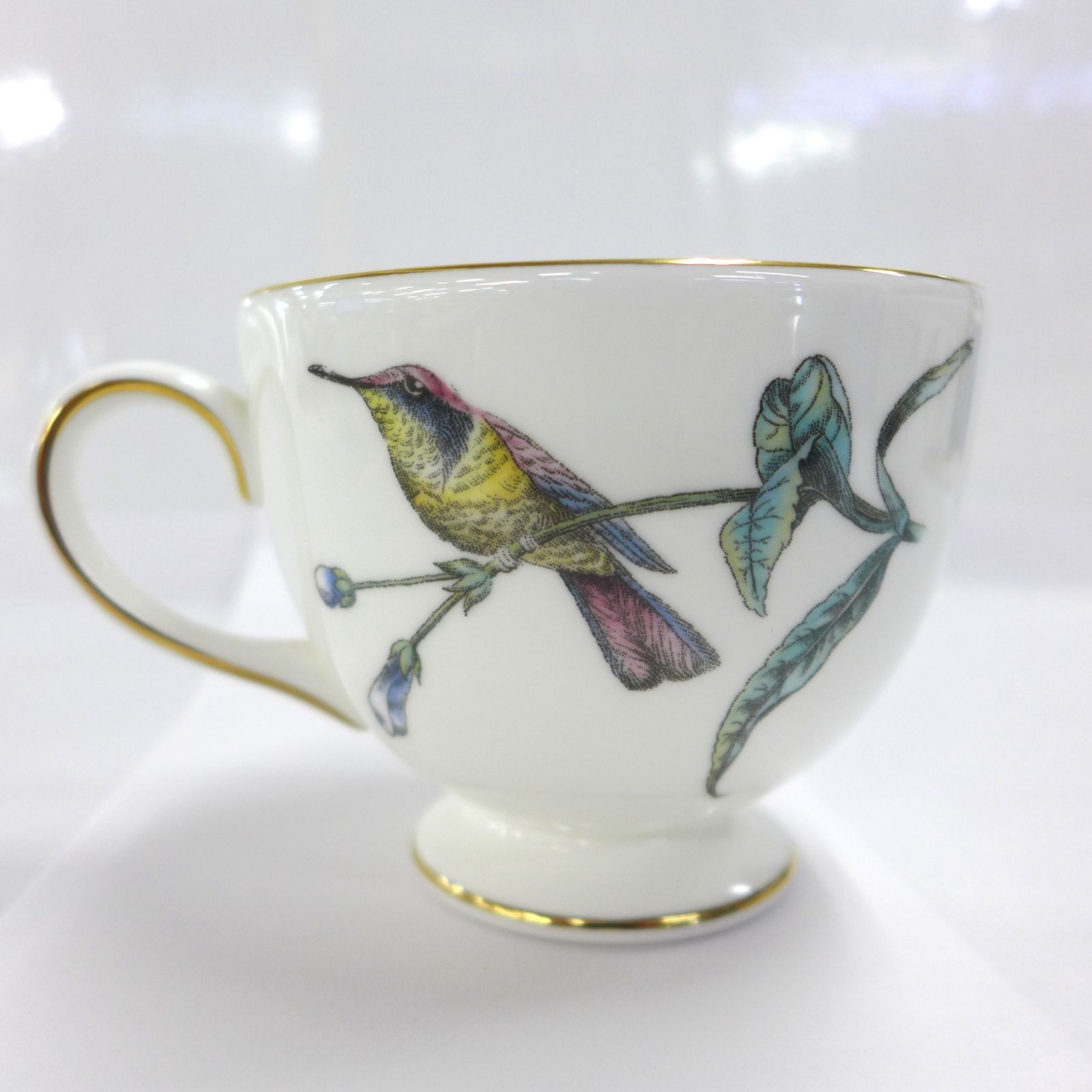【黒壺】ウェッジウッド　ハミングバード　プレート　5枚　直径約17.5cm 黒壺】WEDGWOOD ウェッジウッド ハミングバード ペア カップ&ソーサー