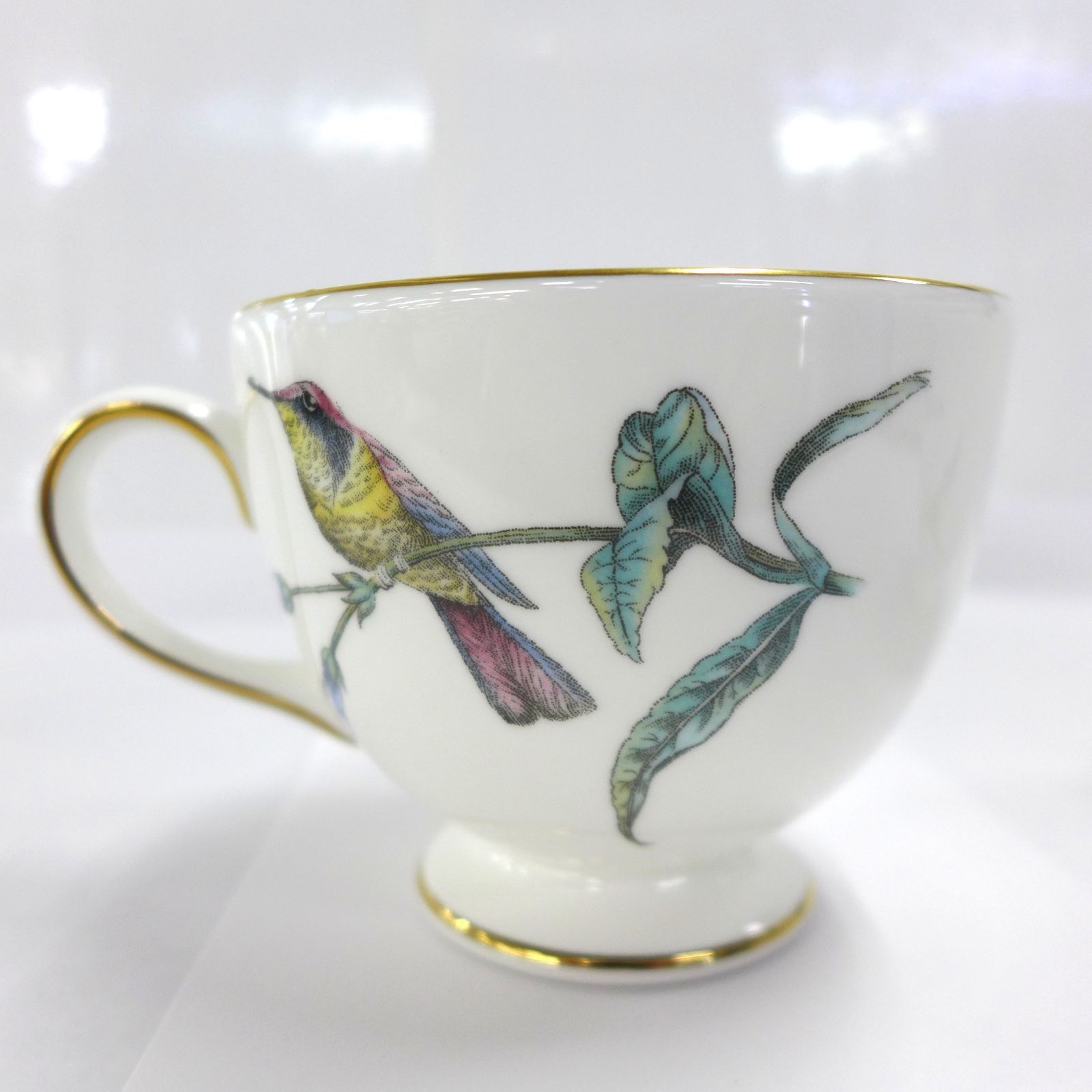 黒壺】WEDGWOOD ウェッジウッド ハミングバード ペア カップ&ソーサー